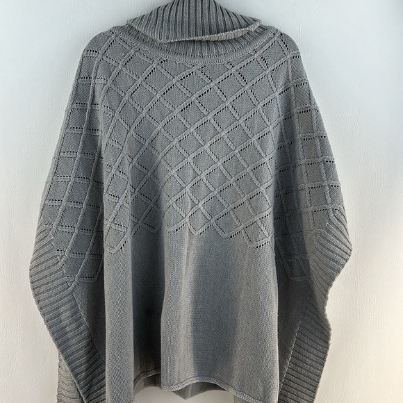 Madison 88 Cowl Neck Poncho Knit Sweater - Picture 6 of 10